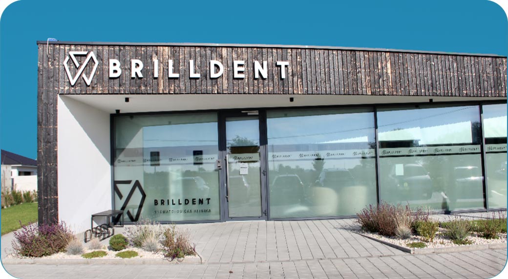 Budova klinika Brill Dent v Galante.